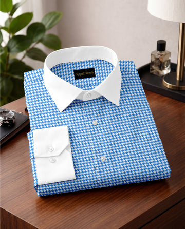 Royal French Royal Blue Executive With White Cuff Caller Shirt