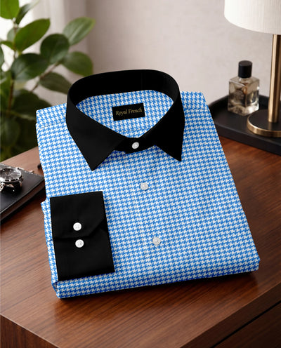 Royal Blue Executive With Black Cuff Caller