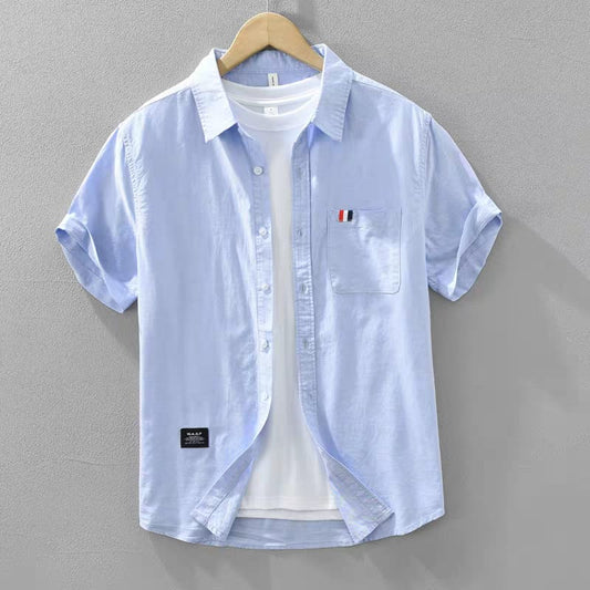 Premium Casual Half Sleeve Sky Blue Shirt