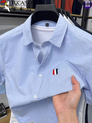 Premium Casual Half Sleeve Sky Blue Shirt